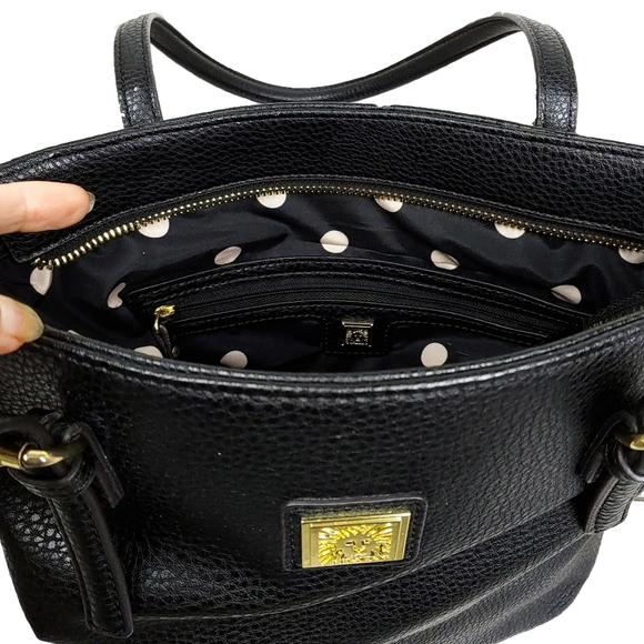 *SOLD*NEW Anne Klein 2 Bags Carmel Croc & Blk Lthr - Picture 5 of 13